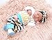 4Pcs Baby Girls Clothes Little Sister Long Sleeve Romper+Striped Long Pants+Hat