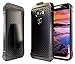 LG G5 Case, Nznd [Shield Carbon Fiber] Hybrid Armor Stand with Holster Locking Belt Clip Combo Case for LG G5 - Black