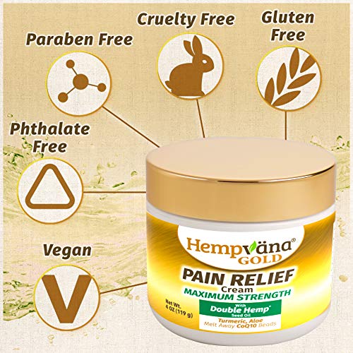 As Seen On TV Hempvana Gold Pain Relief Cream for Arthritis with