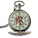 Luminous Dial For Dark Area Mens Bronze Mechanical Hand Winding Pocket Watch