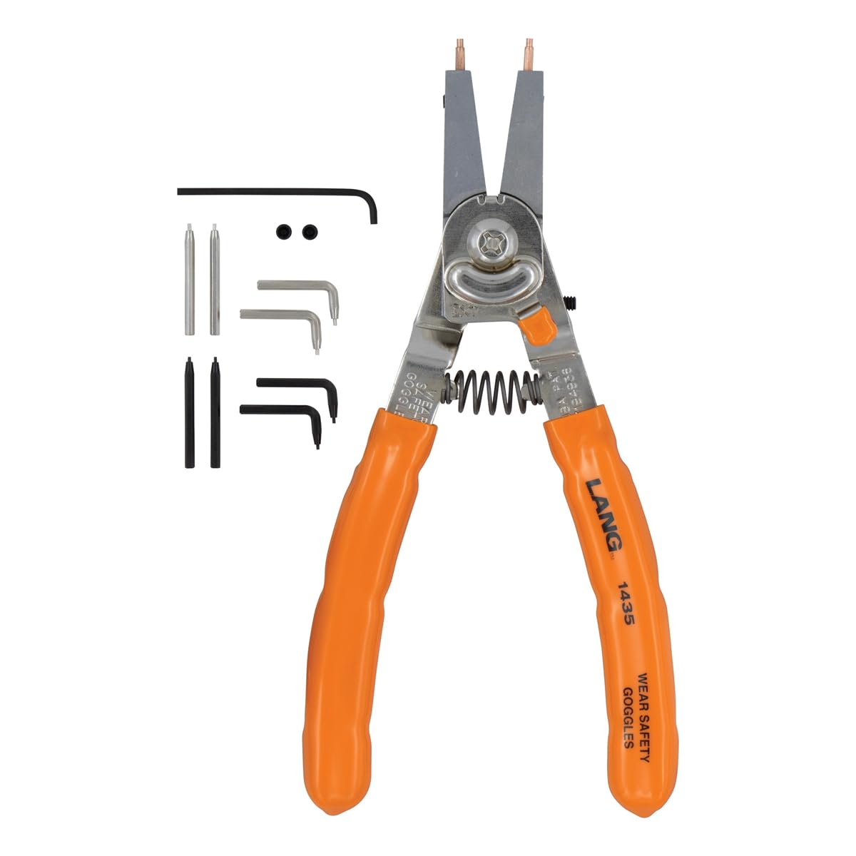 LANG 1435 Medium Quick Switch Pliers with Adjustable Stop and Tip Kit
