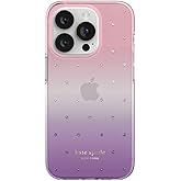 Kate Spade New York Protective Hardshell Case Compatible with Apple iPhone 14 Pro - Ombre Pin Dot [KSIPH-223-PDOVPK]