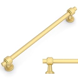 Amerdeco 10 Pack Brushed Gold Cabinet Pulls 10