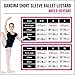 Dancina Short Sleeve Ballet Leotard for Girls Ages 2-10 (Cotton)