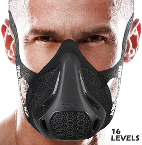 Training Mask 5.0 | Workout High Altitude Elevation Running Peak Resistance Breathing Oxygen Sport Fitness Cardio Endurance Gym Jogging Exercise Men Women Adult Simulation HIIT Trainer