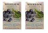 Bigelow Benefits Blueberry & Aloe Herbal Tea , Pack of 2