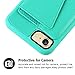 ZVEdeng SE2 Wallet Case, 8 Wallet Case, 7 Wallet Case with Credit Card Slot Holder Rotational Magnetic Flip Case Protective Cover for SE2/7/8 4.7 inch-Mint Green