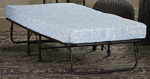 DHP 4054909 Folding Guest Bed with 4" Mattress, Black