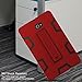 TIANLI for Samsung Galaxy Tab A 10.1 Case Hard Kickstand Unique Veins Three Layer Heavy Duty High Impact Absorption Anti Scratch Fingerprint Resistant,Red Black