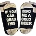 Doinshop Unisex Creative Fashion Socks IF YOU CAN READ THIS Print Knitting Socks