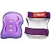 eNilecor Kids Knee Pads and Elbow Pads, Knee Pads for Kids Protective Gear Wrist Guard 3 in 1 for Roller Skating Skateboard Skating Cycling Bike Rollerblading Scooter for kids (Purple,M)