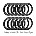Selizo 12 Pcs Black Whiteboard Gridding Graphic Tape, 3mm Width
