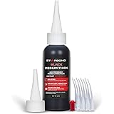 Premium Grade Cyanoacrylate (CA) Super Glue by STARBOND - 2 OZ PRO Pack (56-Gram) - Black Medium-Thick Knot Filler 500 CPS Vi