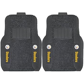 Fanmats Nfl Pittsburgh Steelers Nylon Face Deluxe Car Mat