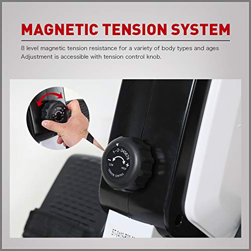 JOROTO Magnetic Rowing Machine Rower - Row Machine Exercise Equipment Workout Rowing Machine for Home Use - Thumbnail 6