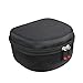 Hermitshell Hard Travel case for Howard Leight Impact Sport OD Electric Earmuff and Genesis Sharp-Shooter Safety Eyewear Glasses (Black)