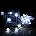 Globe Battery Operated String Lights with Timer - 30 LED 17.5ft Crystal Ball Decor Lighting for Outdoor Indoor Garden Patio Yard Fence House Wedding Xmas Wreath Christmas Tree Decorations - White