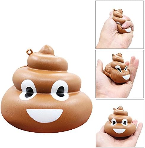Aijiaye Squishy Poop Emoji,Cute Squishies Slow Rising Soft Squishies Charms Fun Toys for Stress Relief and Time Killing