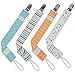 Liname Pacifier Clip for Boys & Girls - 4 Pack - Premium Quality & Modern 2-Sided Design - Pacifier Clips Fit all Pacifiers & Soothers - Perfect Baby Shower Gift