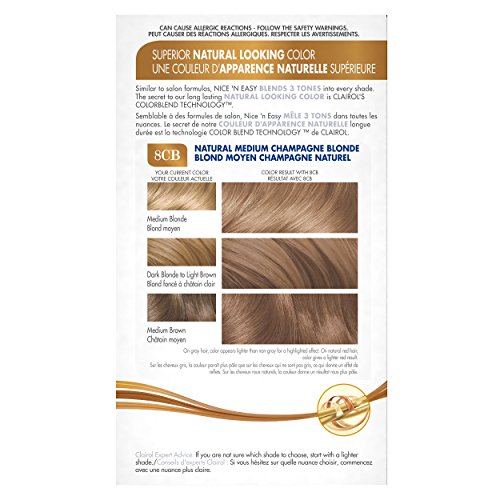 Clairol Nice N Easy Permanent Hair Color Medium Cool Blonde 8c