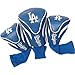 Team Golf MLB Los Angeles Dodgers Contour Golf Club Headcovers (3 Count) Numbered 1, 3, & X, Fits Oversized Drivers, Utility, Rescue & Fairway Clubs, Velour lined for Extra Club Protection
