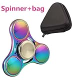 Uspeedy Fidget Spinner Fidget Killing Time Toys for For ADD, ADHD, Anxiety, and Autism Adult and Children (1 A A Rainbow)
