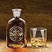 Genuine Fred BOTTLED UP Glass Spirits Decanter, Courage, Clear, 9 inches -