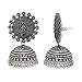 iTrends Oxidized Silver Color Indian Jhumki Earrings for Women & Girl (Set of 2)