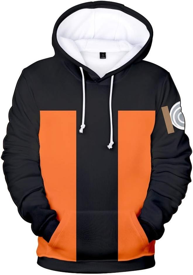 Naruto Hoodie Boy's Hoodies 3D Funny Printed Girl's Long Sleeve Pullover Fleece Sweatshirt with Pocket for Kids 2-13Y Age 2 3 5 6 10 11 12