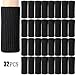 Zhehao 32 Packs Chair Leg Socks Knitted Furniture Socks Leg Floor Protectors Furniture Table Feet Covers (Black)