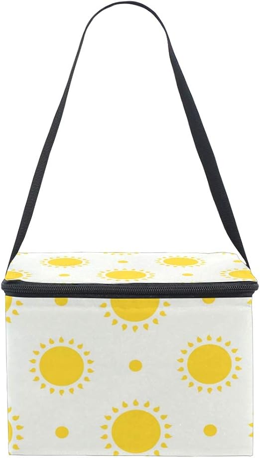 cute yellow lunch bag