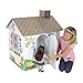Emily Rose Doll Clothes Incredible Colorful Dollhouse or Kid's Play House with Functioning Door, Window and Roof Hatch! (Country Cottage)