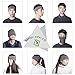 Headbands for Men - Moisture Wicking Turban Elastic No Slip Head Wrap Hair Band for Basketball, Soccer, Running, Tennis, Yoga Sports