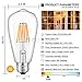 CRLight 6W Dimmable 2300K Ultra Warm Color (Amber Glow) Edison Style Vintage LED Filament Light Bulb, 60W Equivalent 600LM E26 Medium Base, Antique ST64 Clear Glass Cover, 3 Pack