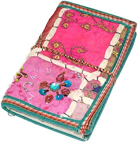 Handmade Paper Patchwork Embroidery Printed Diary