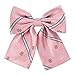 Womens Japanese Lolita Uniform Embroidery Handmade Bowties (one size, pink) CA114I