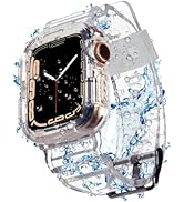 Blingbrione Case With Band Compatible For Apple Watch 45mm 38mm 40mm 41mm 42mm 44mm,Shockproof Im...