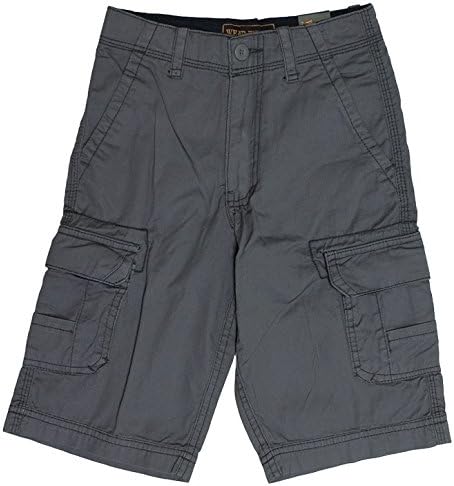 Wear First Boys Cargo Shorts (8, Riverstone Gray)