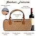 Primeware Wine Clutch Bag (Thermal Insulated) Trendy Women’s Carry Tote | Holds Red & White 750mL Bottles | Trendy Fashion | Incl. Portable Waiter-Style Corkscrew