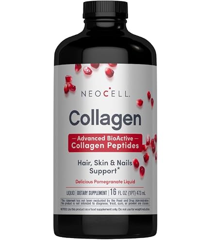 Collagen Hydrolyzed Liquid 16oz + Vitamin C Anti-Aging L- Carnitine Colageno Hydrolized Colageno (2) : Health & Household