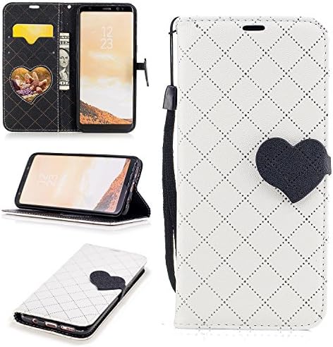 Galaxy S8 Wallet Case, Jeccy 2-in-1 Love Design Lightweight Folio Flip Premium PU Protective Magnetic Closure Case with Credit Card &amp; ID Card Slot for Galaxy S8 2017