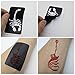 Xmasir 5 Sheets 70pcs Small Glitter Woman Drawing Tattoo Stencil, Kids Cute Airbrush Stencils & Templates