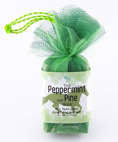 Peppermint &amp; Pine Horse Soap - One Handmade Goat Milk Soap With Peppermint and Pine Essential Oils (7oz)