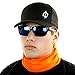Hoo-Rag - High Performance 100% Moisture Wicking Polyester Microfiber Multi-Functional Face Mask & Neck Cover - UPF 30 - One Size Fits Most - High Viz Orange