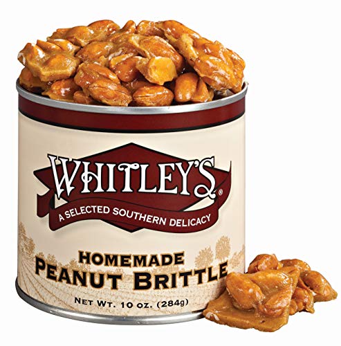 Whitley's Homemade Peanut Brittle 10 Ounce Tin - Thumbnail 2