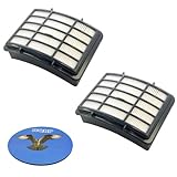 HQRP HEPA Filter 2-Pack for Shark XHF350 fits Navigator Lift-Away NV350 NV351 NV352 NV350_26 NV355 NV356 NV357 NV360 NV360-26 NV351-26 NV352-26 NV350WC XH-F350 Series Vac Vacuum Cleaner + HQRP Coaster