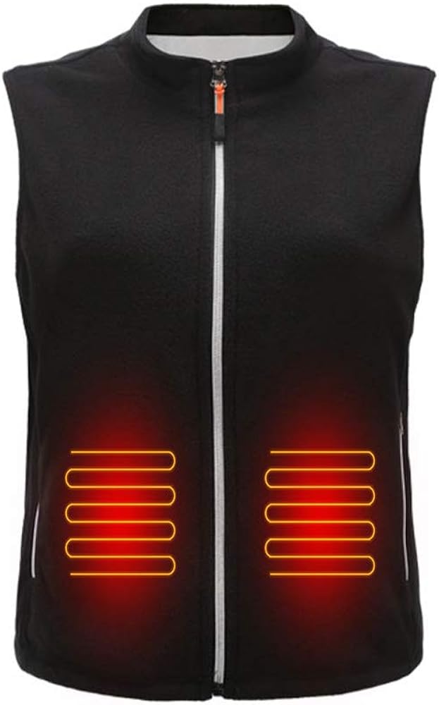 WSZ Electric Heated Vest for Men and Women, Polar Fleece Heating Gilet Warm Winter Jacket for