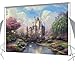 Ouyida Fairy tale castle 7' x 5' CP Pictorial cloth photography Background Computer-Printed Vinyl Backdrop TP50