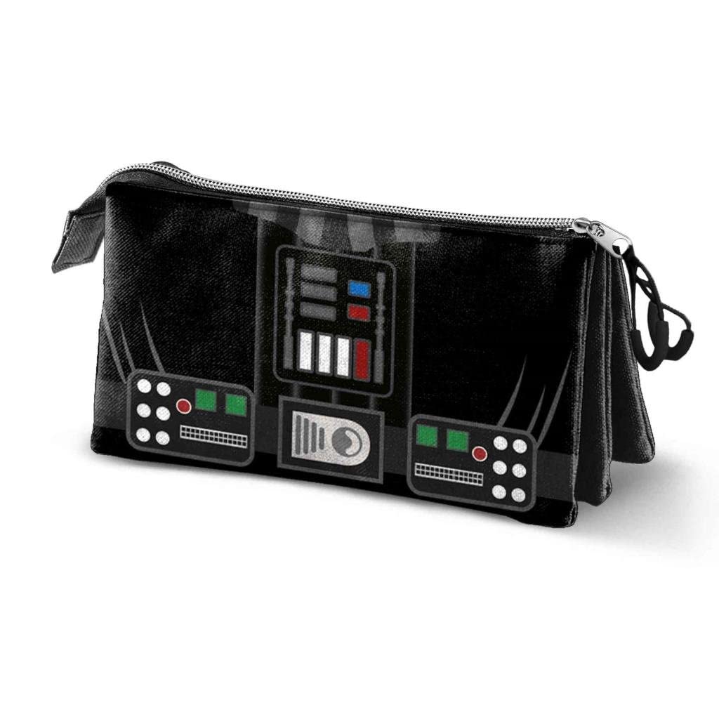 Star Wars ECO Triple Pencil Case, Black (RPET Ripstop), 23 x 11 cm