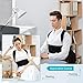 Aisprts Upper Back Support, Posture Corrector for Shoulder, Neck, Clavicle Pain Relief, Adjustable Full Back Brace (S)
